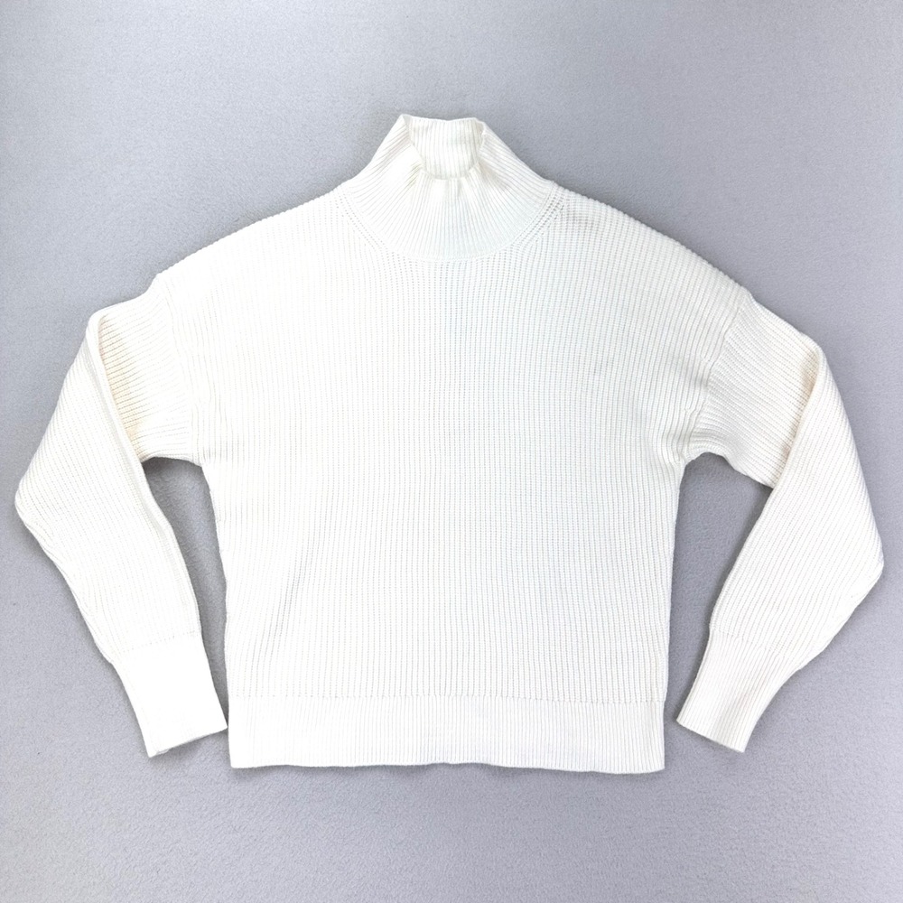 Industry Sweater Womens M Cream NWT Long Sleeve Crewneck Soft Stretch Knit